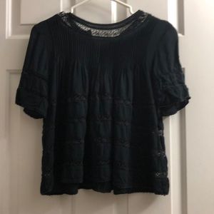 Black summer blouse